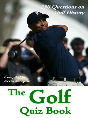 cover image of The Golf Quiz Book